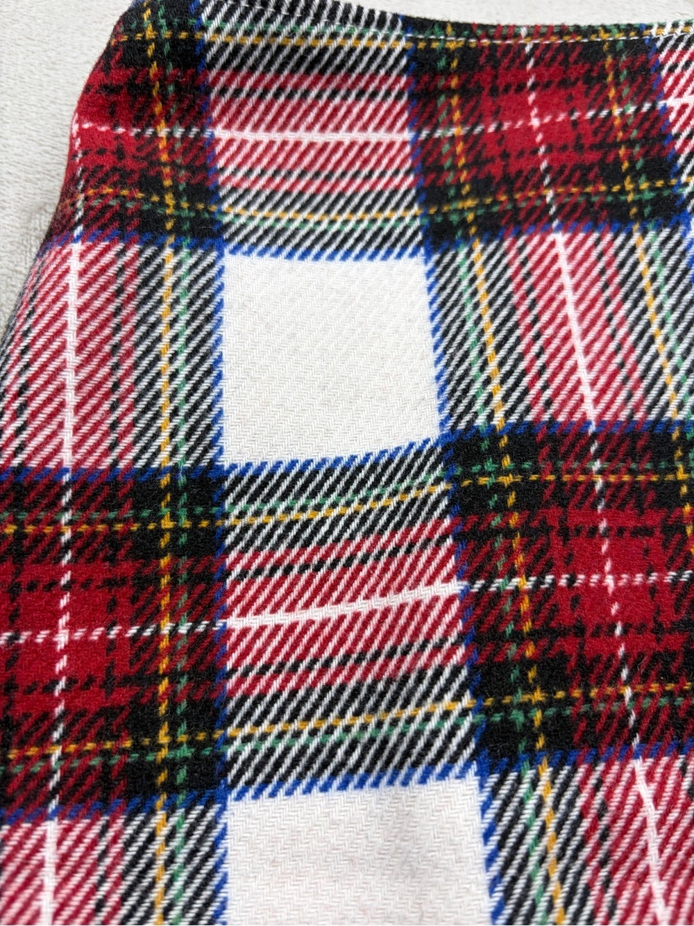 NWT Abercrombie & Fitch Wool Blend Plaid A line Academia Holiday Mini Skirt S - Picture 4 of 16
